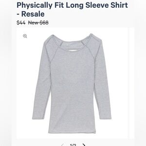 Physically fit LS Lululemon yoga top